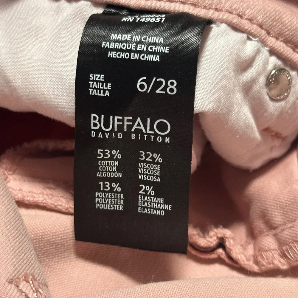 Buffalo‎ David Bitton Pink Aubrey Jeans Size 6/28